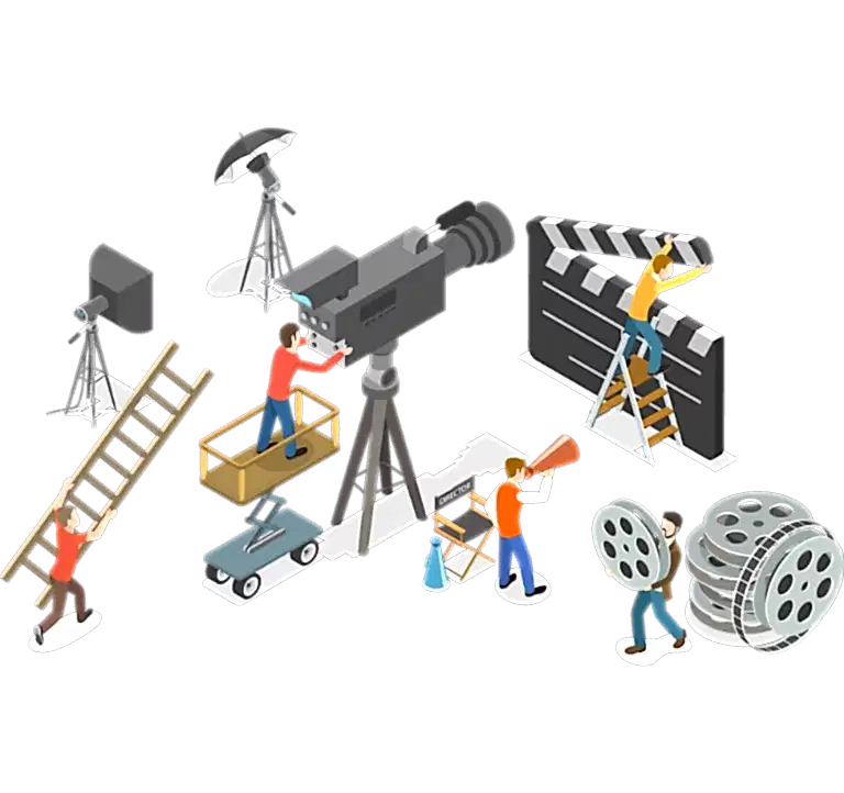 Kurumsal Tanıtım Filmi 7 Kurumsal tanıtım filmi çekimi sırasında kamera arkasından bir kare